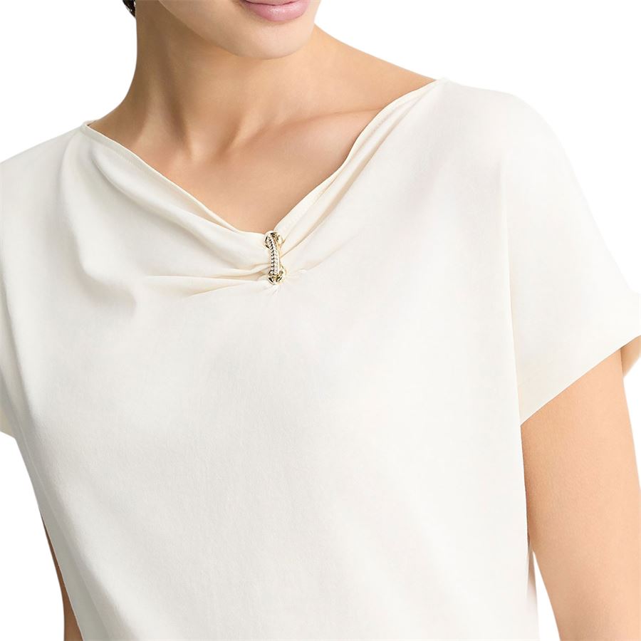 T-shirt a manica corta da donna in jersey di cotone Liu Jo | TA5176JS36010105